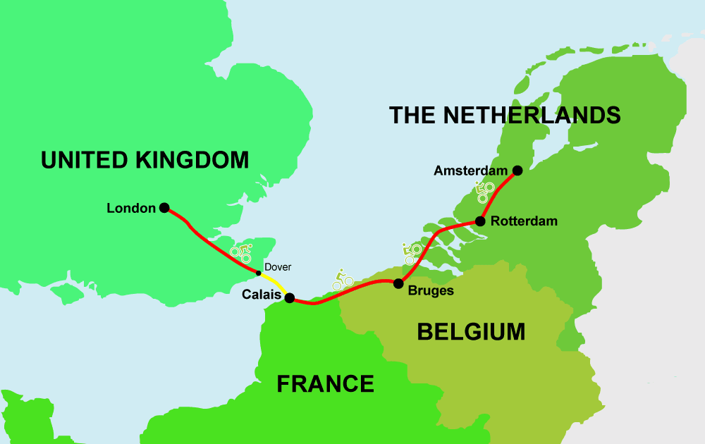 can you travel from london to amsterdam